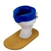 Ashby Easy Fit Raised Toilet Seat 10cm (4") Height Seat - Blue