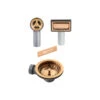 Luxe Copper Basket Strainer Waste Kit -Bathroom Products Shop 18 AC BSW PACK1 COP