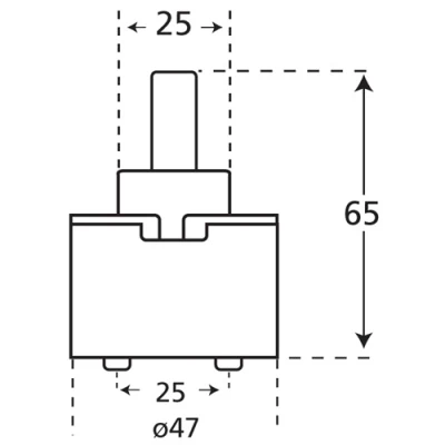 Unknown Replacement 47mm Ceramic Disk High Output Cartridge 4 Unknown Replacement 47mm Ceramic Disk High Output Cartridge - Image 2