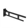 System 900 Duo 700mm Hinged Support Rail - Matt Black -Bathroom Products Shop 900.50.10260 2
