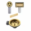 Luxe Gold Brass Basket Strainer Waste Kit -Bathroom Products Shop AC BSW PACK1 GB