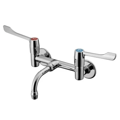 Markwik Wall Mounted Extended Lever Mixer Tap With Single Flow Nozzle 3 Markwik Wall Mounted Extended Lever Mixer Tap With Single Flow Nozzle