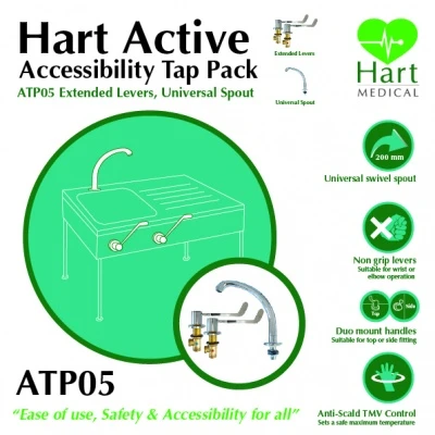 Hart Active Extended Lever Taps 4 Hart Active Extended Lever Taps - Image 2