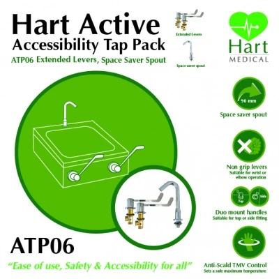 Hart Active Spacesaver Taps - Extended Lever Controls 4 Hart Active Spacesaver Taps - Extended Lever Controls - Image 2