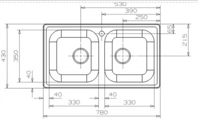 Compact Commercial Series Double Bowl Sink 4 Compact Commercial Series Double Bowl Sink - Image 2