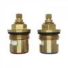 Unknown Extra Short 3/4 Inch BSP Quarter Tap Valves With 24 Teeth - 47mm Tall. -Bathroom Products Shop CL17
