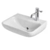 Contour 21 Back Outlet Basin (50cm) - Deck Tap Hole -Bathroom Products Shop Contour202120S043220Basin20 50cm