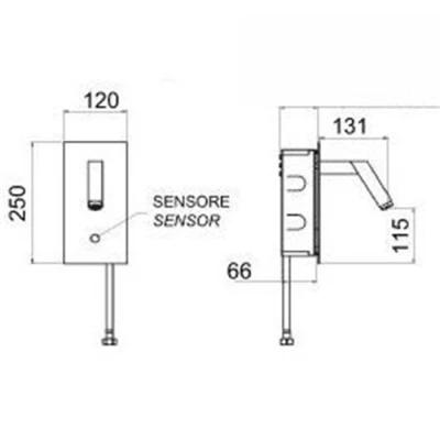 The Designer Series LED Showcase Wall Sensor Tap 4 The Designer Series LED Showcase Wall Sensor Tap - Image 2