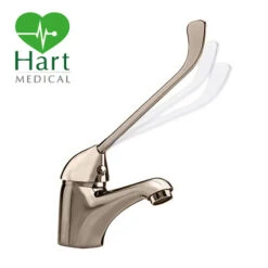 HART Extended Single Lever Medical Basin Tap - Brushed Nickel