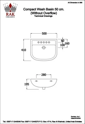 The RAK '50' One Tap Hole Medical Basin 4 The RAK '50' One Tap Hole Medical Basin - Image 2