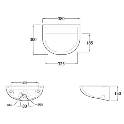 RAK Special Needs Compact HTM64 Medical Basin 4 RAK Special Needs Compact HTM64 Medical Basin - Image 2
