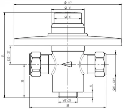 Hart Timed Flow Shower Control Valve 4 Hart Timed Flow Shower Control Valve - Image 2