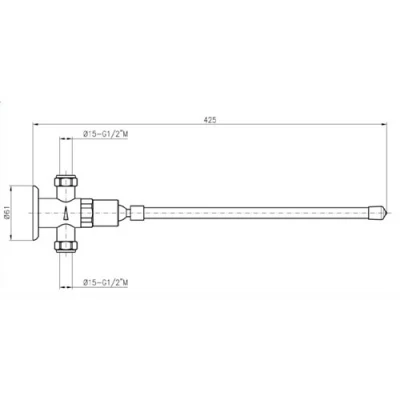 Hart Medical Multi Purpose Exposed Knee Operated Tap 4 Hart Medical Multi Purpose Exposed Knee Operated Tap - Image 2