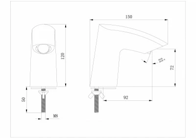Hart Commercial Touchless Sensor Tap 4 Hart Commercial Touchless Sensor Tap - Image 2