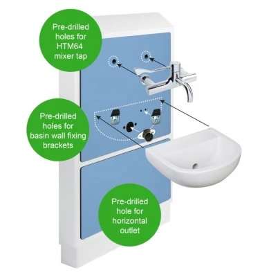 HART Medic Line Easy-Fit Half Height IPS Unit - Blue & White 4 HART Medic Line Easy-Fit Half Height IPS Unit - Blue & White - Image 2