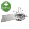 Pland '1030' HTM64 (sanitary Assemblies) Compliant Hospital Sink With Drainer 1 Pland '1030' HTM64 (sanitary Assemblies) Compliant Hospital Sink With Drainer -Bathroom Products Shop Ibiza HTM64 Sink Drainer 1030mm