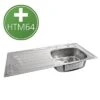 Pland '920' HTM64 (sanitary Assemblies) Compliant Hospital Sink With Drainer 1 Pland '920' HTM64 (sanitary Assemblies) Compliant Hospital Sink With Drainer -Bathroom Products Shop Ibiza HTM64 Sink Drainer 920mm