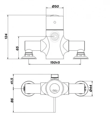 Acura Care Exposed Thermostatic Shower - Top Outlet 4 Acura Care Exposed Thermostatic Shower - Top Outlet - Image 2