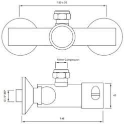 Intatec Adjustable Temperature Timed Flow Shower Control -Bathroom Products Shop Intatec Adjustable Non Concussive Shower Valve TimedFlow1