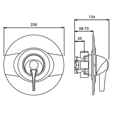 Intatec Vista Concealed Sequential Thermostatic Valve 4 Intatec Vista Concealed Sequential Thermostatic Valve - Image 2