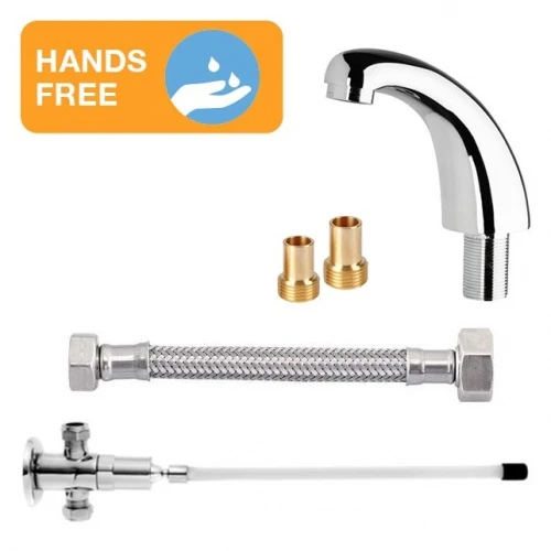 HART Knee Operated Flow Control And Fixed Spout Set | Hands Free Washing 3 HART Knee Operated Flow Control And Fixed Spout Set | Hands Free Washing