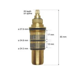 Replacement Compact Thermostatic Cartridge & Handle -Bathroom Products Shop MGM TCV003CP3