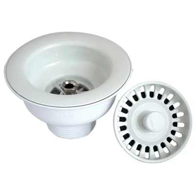 McAlpine Basket Strainer Waste - White 4 McAlpine Basket Strainer Waste - White - Image 2