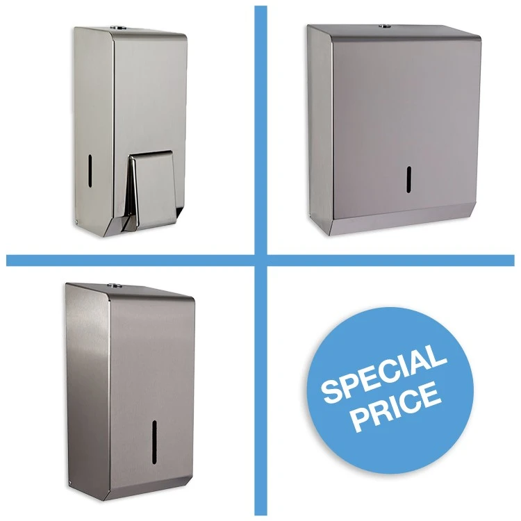 Nymas Premium Soap & Towel Dispenser Pack 3 Nymas Premium Soap & Towel Dispenser Pack