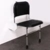 Black Padded Doc M Shower Seat With Legs 1 Black Padded Doc M Shower Seat With Legs -Bathroom Products Shop NY SB 085 BL