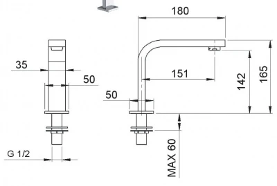 HART Premier Qubik Accessibility Tap | Disabled Use Tap 4 HART Premier Qubik Accessibility Tap | Disabled Use Tap - Image 2