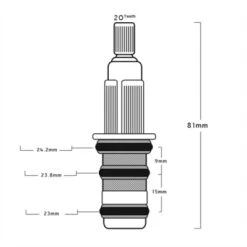 Unknown Sedal Mini Replacement Thermostatic Shower Cartridge 10 Unknown Sedal Mini Replacement Thermostatic Shower Cartridge -Bathroom Products Shop Sedal Mini Thermostatic Shower Cartridge 24mm Diameter3