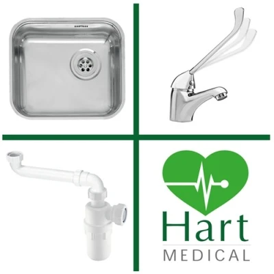 HART Standard Rectangular Inset Dental Sink Pack 3 HART Standard Rectangular Inset Dental Sink Pack
