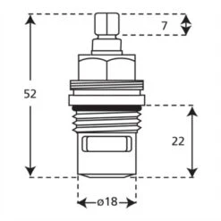 Unknown Standard Quarter Turn Valves For Kitchen & Bathroom Taps -Bathroom Products Shop Standard half inch quarter turn ceramic disk tap valves2