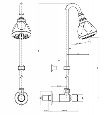 MCM The Sports Timed Flow Commercial Shower Set 4 MCM The Sports Timed Flow Commercial Shower Set - Image 2