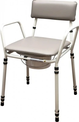 Essex Height Adjustable Commode Chair - Grey 3 Essex Height Adjustable Commode Chair - Grey