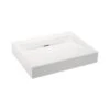 HEWI Composite Washbasin White Square -Bathroom Products Shop angled hewi white 2 2