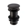 Black Unslotted Clicker Basin Waste -Bathroom Products Shop black20basin20waste2020 20unslotted