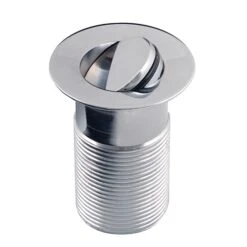 Captive Plug Chrome Basin Waste - UK Bathroom Taps And Shower Accessories