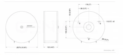 Genwec Jumbo Toilet Paper Dispenser 4 Genwec Jumbo Toilet Paper Dispenser - Image 2