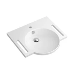 HEWI Composite '1 Tap Hole' Washbasin White - 600 Wide