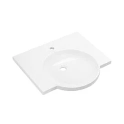 HEWI Composite 'integral Shelf' Washbasin White - 600 Wide