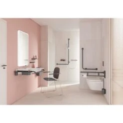 HEWI Universal Bath Chair - Black -Bathroom Products Shop hewi bath chair black2 2