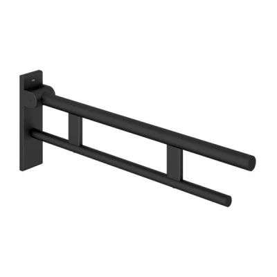 HEWI Duo 850mm Hinged Support Rail - Matt Black 3 HEWI Duo 850mm Hinged Support Rail - Matt Black
