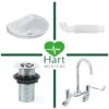 HART The Wall Fitted Nurses Handwash Pack - Premium Dualflow Tap -Bathroom Products Shop hh gpp5
