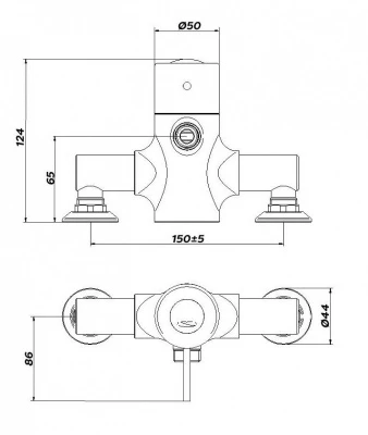 Acura Care Exposed Thermostatic Shower - Bottom Outlet 4 Acura Care Exposed Thermostatic Shower - Bottom Outlet - Image 2