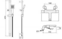 Low Pressure Thermostatic BSM - WRAS Approved Bath Shower Mixer 8 Low Pressure Thermostatic BSM - WRAS Approved Bath Shower Mixer -Bathroom Products Shop inta mm90015cp 22