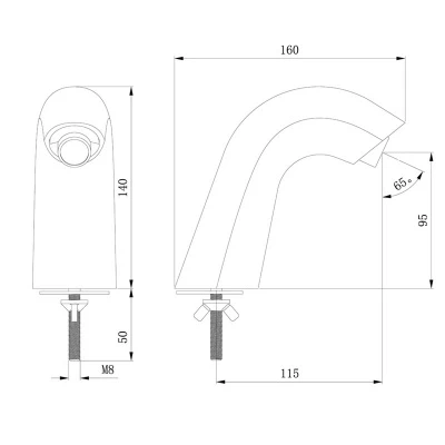 Hart UT03 Touchless Sensor Tap 4 Hart UT03 Touchless Sensor Tap - Image 2