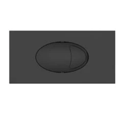 KVIT Black Dual Flush Plate