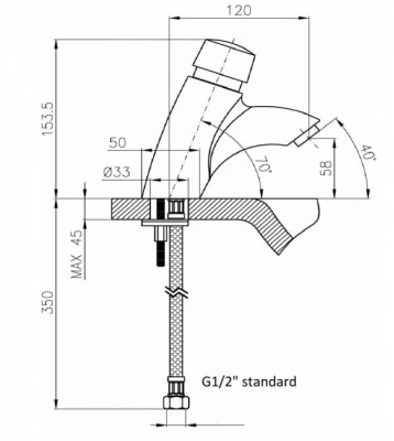 Hart Ultimate Timed Flow Basin Mixer 4 Hart Ultimate Timed Flow Basin Mixer - Image 2
