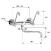 Healthcare Series Wall Sink Tap -Bathroom Products Shop medical tap rem 64 250